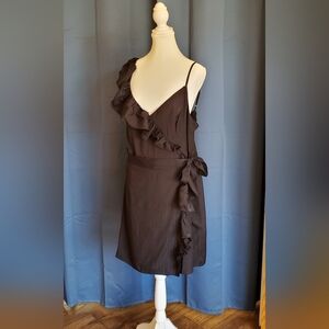 NWT Lilly Pulitzer Elegant Black Ruffle Dress Size 16